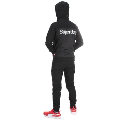 TA5087 BLACK Спортивный костюм мужской TEUYOEOR (75% хлопок 20% полиэстер 5% спандекс)