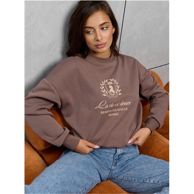 Свитшот "Модель" Кофе Женский