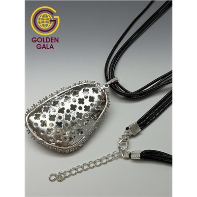 Кулон на кожаном шнурке "Женская грация" Арт КШ2130/17