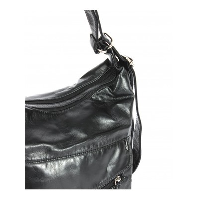 Сумка женская искусственная кожа Guecca-99417,   (рюкзак-change)  2отд,  черный 263699