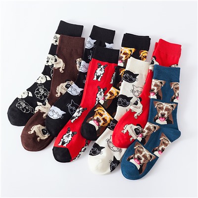 Tide, autumn trend socks, mid-length, European style, wholesale
