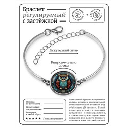 BSI-0061 Браслет металлический Сова