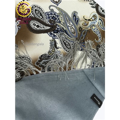 Косынка теплая на флисовой подкладке с бахромой Арт 2347/14