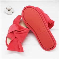 Тапочки «Велюр» алые