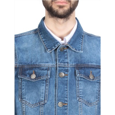 5960 BLUE Куртка джинсовая мужская VH JEANS (80% хлопок, 15% полиамид, 5% спандекс)