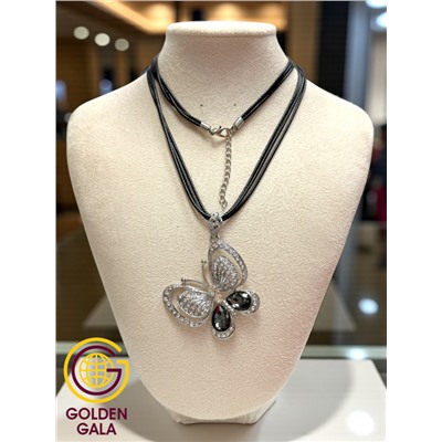 Кулон на кожаном шнурке "Женская грация" Арт КШ2130/20