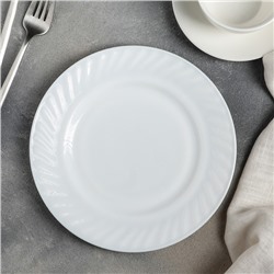 Тарелка десертная Доляна «Регал», d=20 см, стеклокерамика