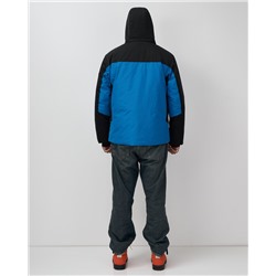 Горнолыжная куртка мужская зимняя голубого цвета 7612Gl