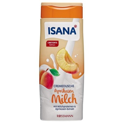 ISANA Cremedusche Aprikosenmilch Крем для душа Молоко абрикоса для чувствительной кожи  300 г