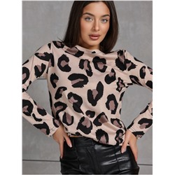 Лонгслив "Пятна" Коричневый