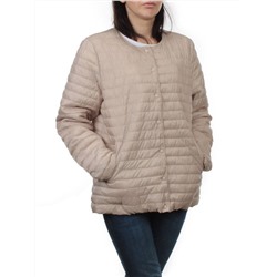 K-527 BEIGE Куртка демисезонная стеганая женская (70 гр. холлофайбер)