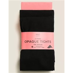 2pk of 100 Denier Tights