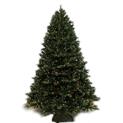 GAEM Ёлка искусственная "Финляндия", D152 см, H228 см, 3360 веток, с подсвет 650 LED ламп, от сети