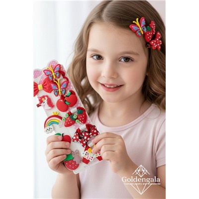 Набор аксессуаров для волос (уточки 5 шт + резинки 10 шт) Арт НД11 тип 5