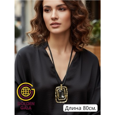 Кулон на кожаном шнурке "Женская грация" Арт КШ2130/08