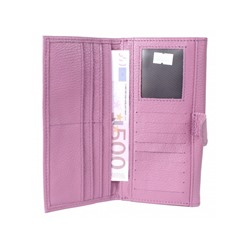 Портмоне женское Croco-ПР-954 натуральная кожа 3 отд,  17 карм,  сирень флотер (119)  208546