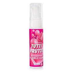 Гель- смазка TUTTI-FRUTTI Бабл гам, на водной основе, съедобная, 30 мл