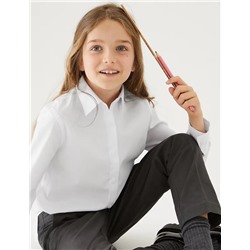 3pk Girls' Easy Dressing Easy Iron School Shirts (3-18 Yrs)