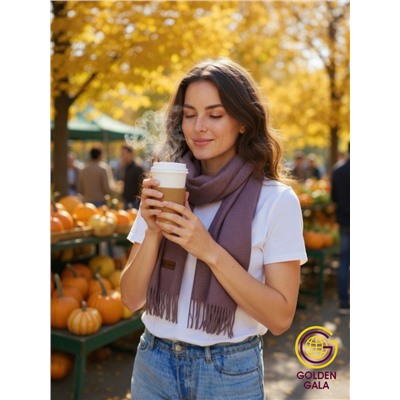 Шарф теплый женский кашемировый Арт 2581Ш/09 (пурпур)