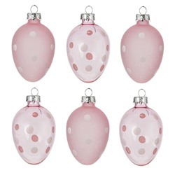 Набор из 6-ти изделий декоративных подвесных "Яйцо" (4*6,5), L14 W14 H4,5 см