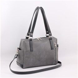 Сумка 1105 македония серый+черный