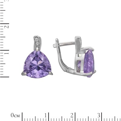 Серьги 'Дива' с фианитами ТГСК.799Ф7