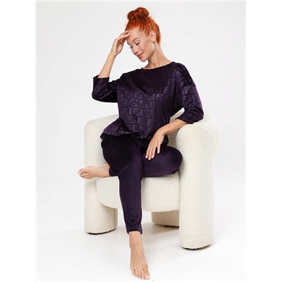 Костюм Вениса жаккард сливовый ИвК