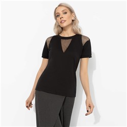 Футболка комбинированная с сеткой, Искра любви