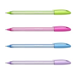 Ручка шариковая ErichKrause U-108 Spring Stick, игольчатый узел 0.7 мм, чернила синие, супермягкое письмо, МИКС