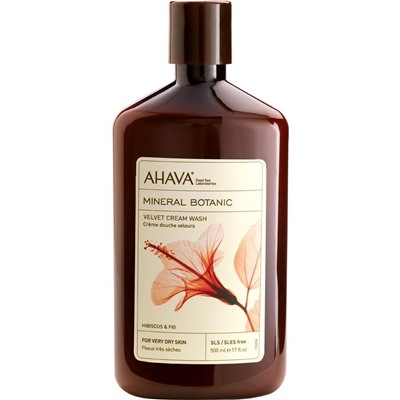 Ahava (Ахава) Mineral Botanic Creme Dusche Hibiskus & Feige Крем для душа для сухой кожи с ароматом Гибискуса, 500 мл
