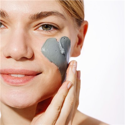 Маска для лица TOP FACE голубая глина и альгинат, 100 г