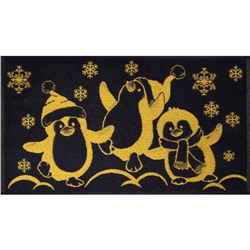 Полотенце махровое 6с103.412ж1 Пингвины(т.желтый) 50х90см