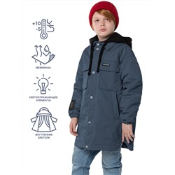 Куртка утепленная для мальчика NIKASTYLE 4м5124 джинс Nikastyle