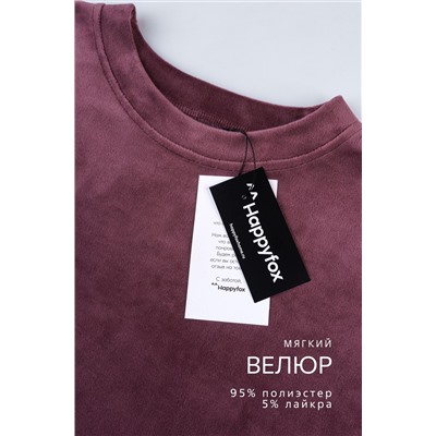 Женский велюровый костюм Happyfox