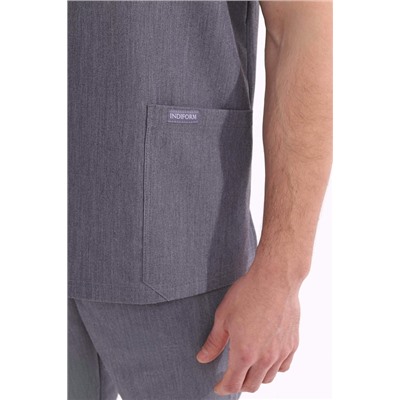Топ медицинский мужской 6-77-15-1 / Curly 41 Space gray