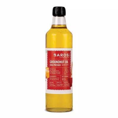 Арахисовое масло холодного отжима (750 мл), Cold Pressed Groundnut Oil, произв. Barosi