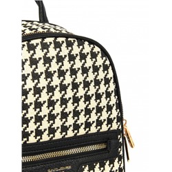 Рюкзак жен текстиль+иск/кожа DJ-CM 7131- BLACK,  1отд,  2внут+2внеш/ карм,  черный 262247