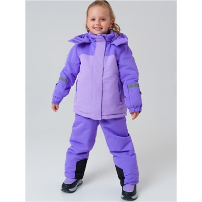 Комплект зимний для девочки: куртка, полукомбинезон