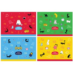 Альбом для рисования 24л., А4, на скрепке BG "Cats&Cats"