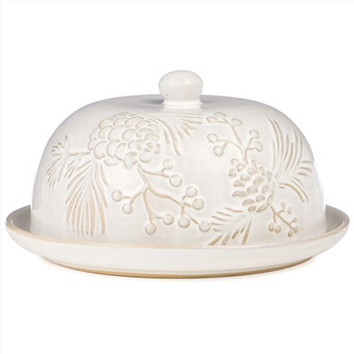 БЛЮДО СЕРВИРОВОЧНОЕ С КРЫШКОЙ КОЛЛЕКЦИЯ "PINE CONES", 19,6*19,6*10,5 СМ