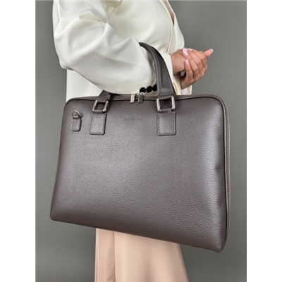 Сумка унисекс из телячьей кожи / TB-309033-2 Marrone Scuro Dollaro