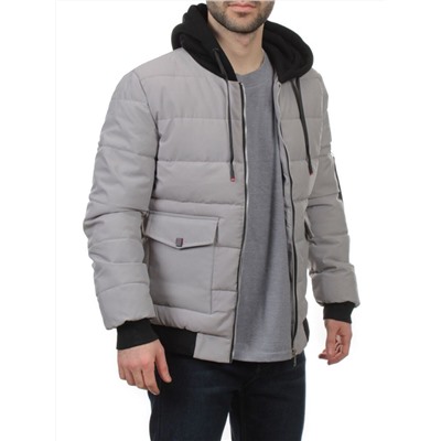 2172 GRAY Куртка мужская зимняя облегченная (150 гр. холлофайбер)