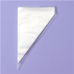 Кондитерские мешки одноразовые Доляна, 30 мкм, 27×17 см (размер S), 100 шт.