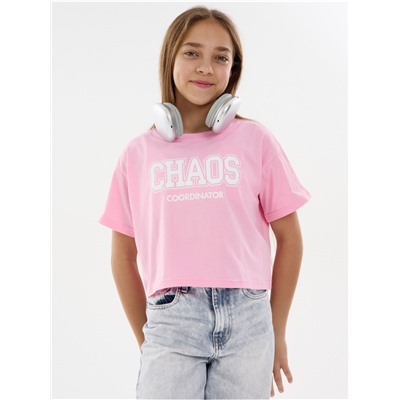 Футболка "Хаос" розовый детская