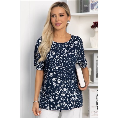 Блуза Маргоша (синяя) Б13814-16М