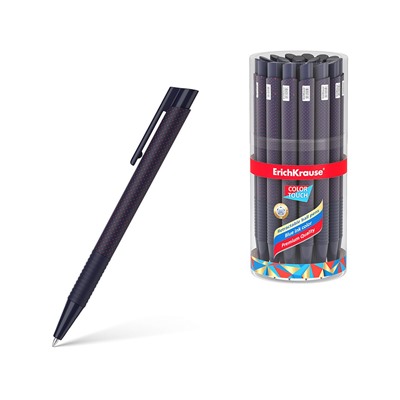 Ручка шариковая автоматическая ErichKrause ColorTouch Matic&Grip Dots in Blue 0.7, цвет чернил синий