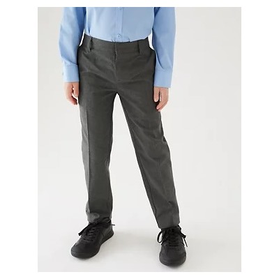 2pk Boys' Slim Leg School Trousers (2-18 Yrs)