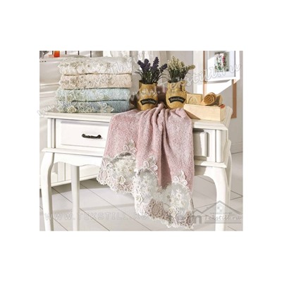 Хлопок Полотенце с Гипюром 30x50 см 1 шт/уп. Siena - Royal Nazik