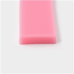 Молд для заливки Доляна «Жемчужная нить», силикон, 23×4 см, розовый