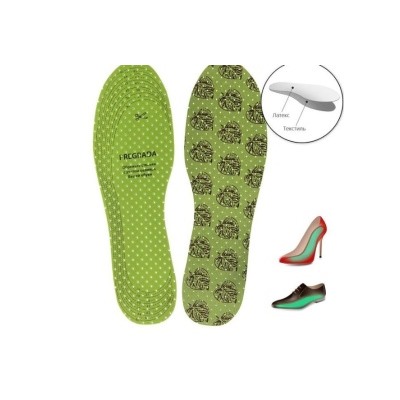 2032321 Стельки для обуви универсальные, антибактериальные, влаговпитывающие, р.36-46